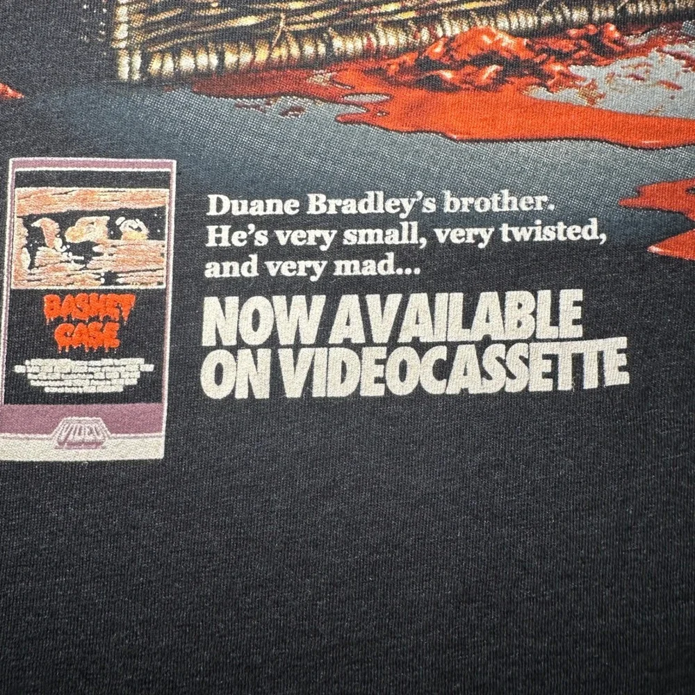 Basket Case 40th Anniversary T Shirt 2XL Fright Rags Baseball Shirt Horror Movie